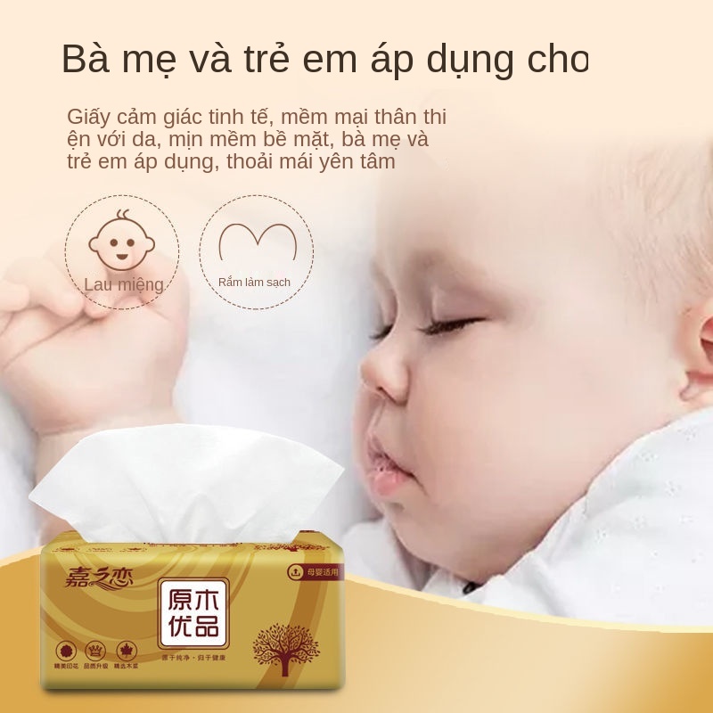 6 gói 40 gói 1 giấy bơm FCL bán buôn khăn ăn tại nhà khăn giấy lau mặt nhật ký giấy vệ sinh khăn giấy xe gia đình