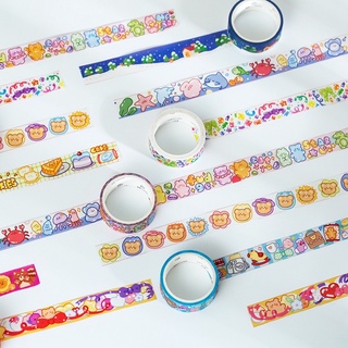 Cuộn dán washitape hoạt hình dễ thương 🌈