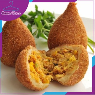 Bánh Coxinha nhân thịt gà truyền thống từ brazil