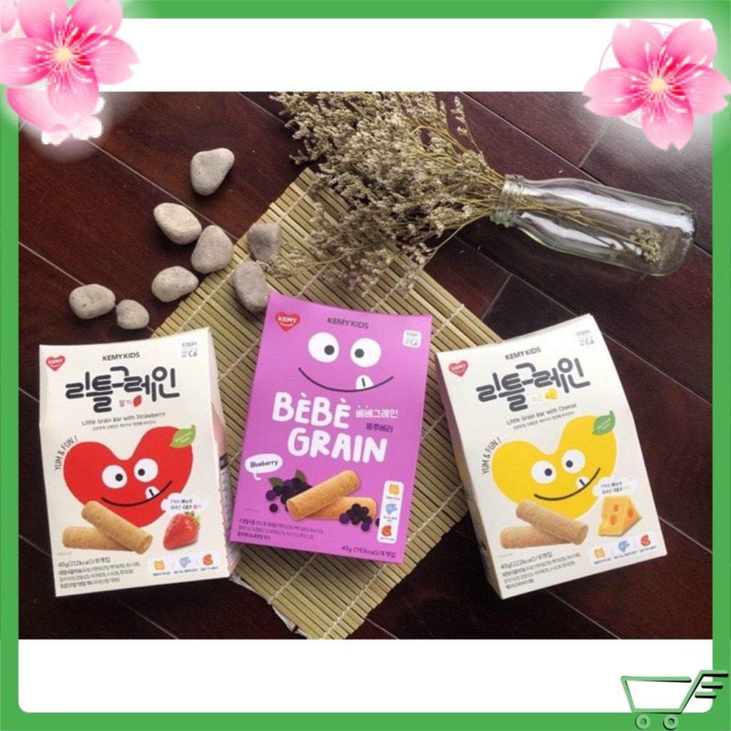 Bánh ăn dặm ngũ cốc dinh dưỡng Kemy Kids cho bé 6m+ (Hàn Quốc)