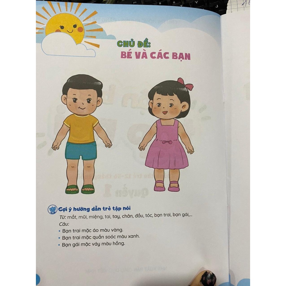 Sách - Nhận biết tập nói ( dành cho trẻ 12-36 tháng tuổi ) quyển 1