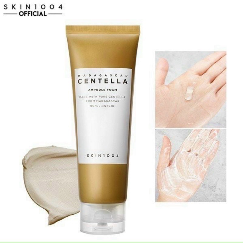 Sữa Rửa Mặt Chiết Xuất Rau Má Dịu Nhẹ Làm Sạch Sâu Da Skin1004 Madagascar Centella Asiatica Ampoule Foam 125ml 36