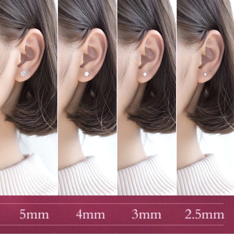 Bông Tai Bạc S925 Mini Bling Dots Xinh Xắn | Khuyên Tai Nữ Trang Sức Bạc Thời Trang