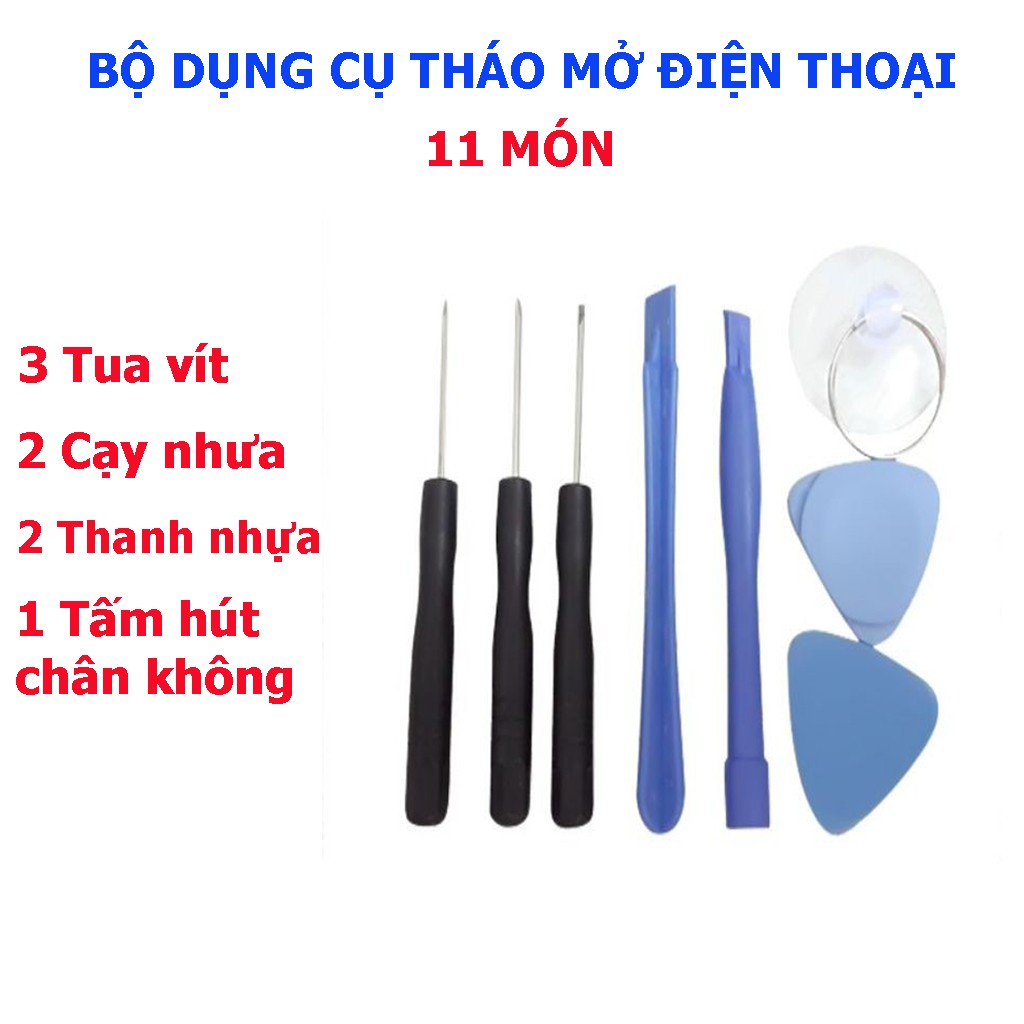 Bộ dụng cụ tua vit 11 món tháo mở điện thoại  | Có quà tặng kèm