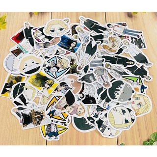 30-60 Sticker tokyo revengers khác nhau ép lụa bóc dán trang trí