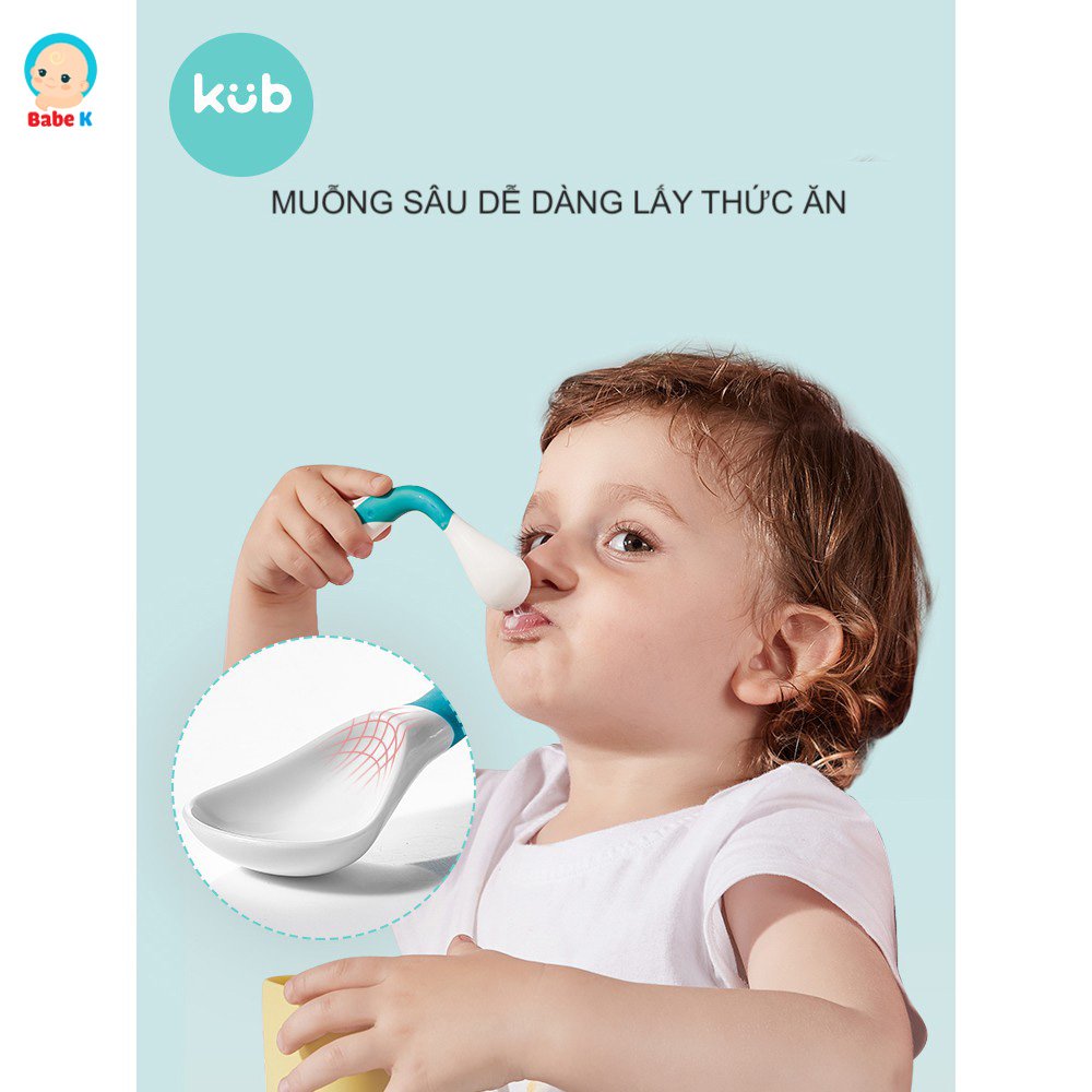 Dụng cụ ăn dặm cho bé, thìa ăn dặm KUB tiện lợi Shop Babe K