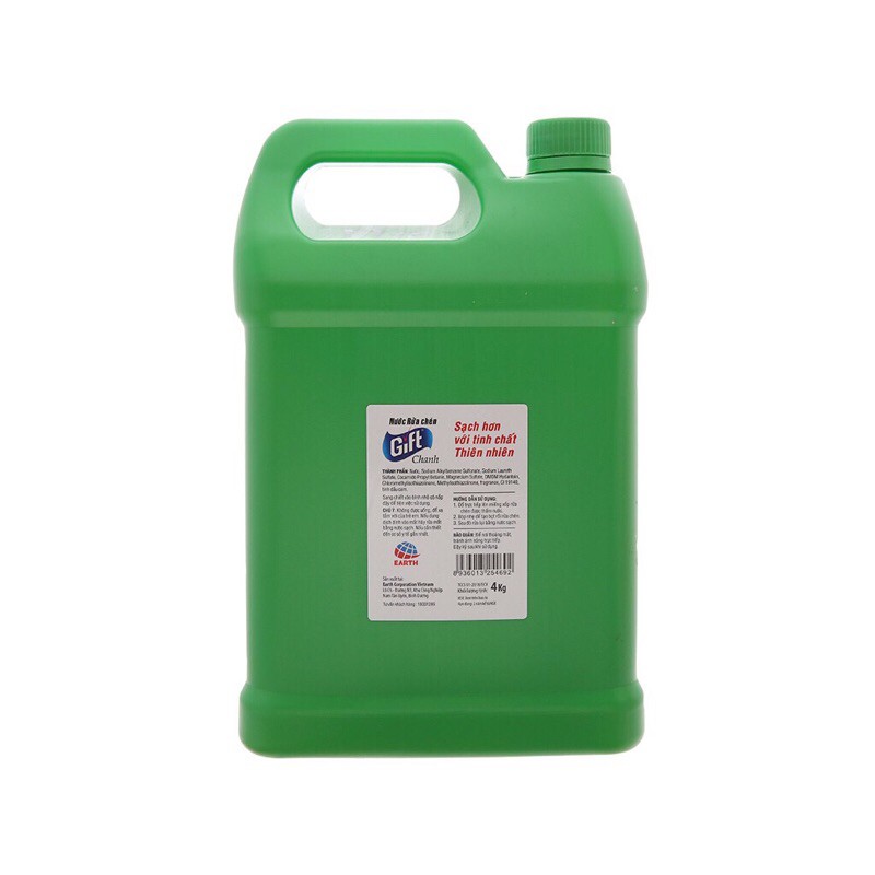 [Mới] Nước Rửa Chén Bát Gift Trà Chanh Can 4kg Siêu To