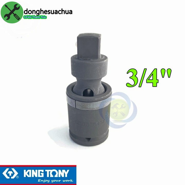 Đầu lắc léo đen 3/4 Kingtony 6797