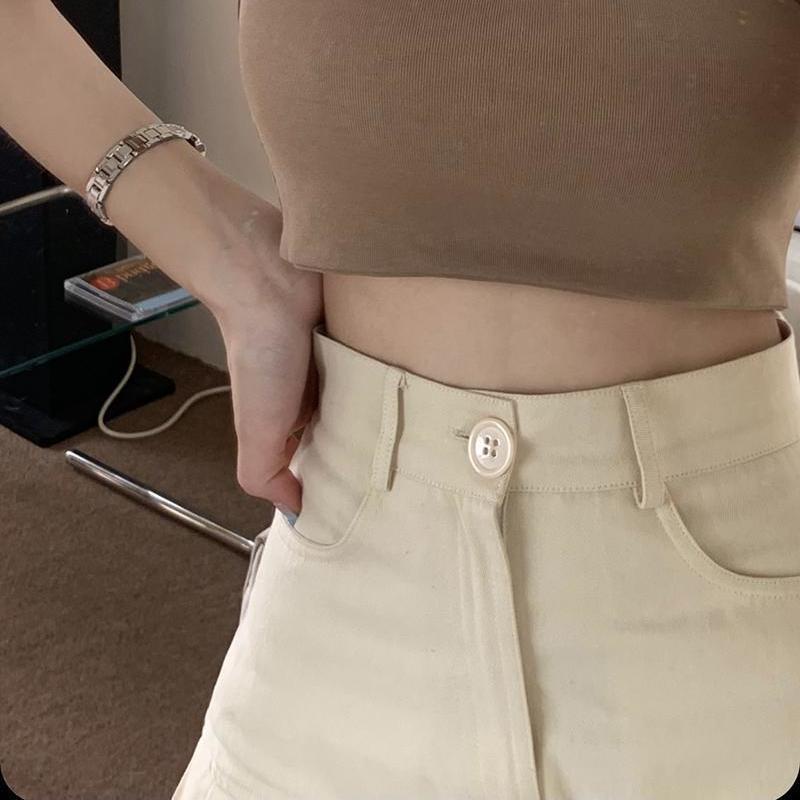 COZOK Chân Váy Xếp Ly Lưng Cao Dáng Ôm Kiểu Hàn Quốc Dễ Phối Đồ