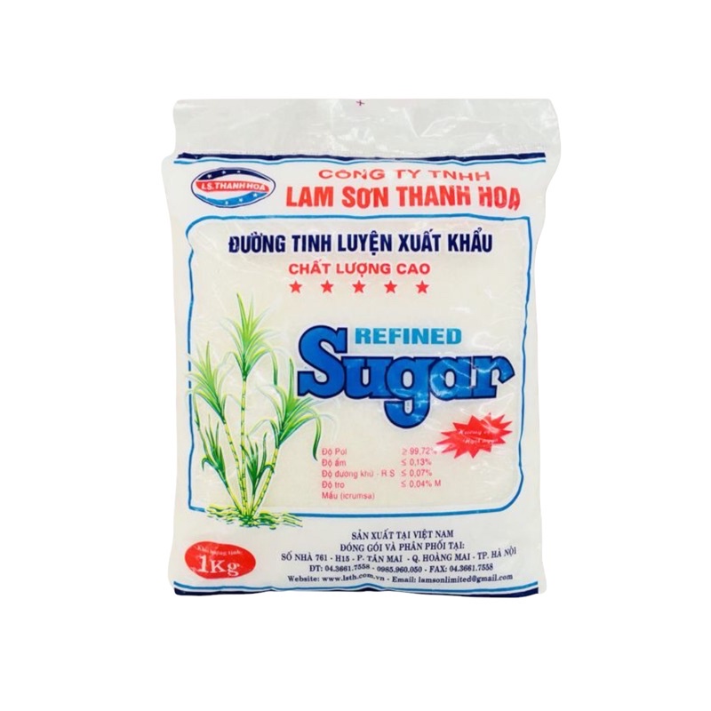 Đường Tinh Luyện xuất khẩu/ Đường kính trắng 1kg