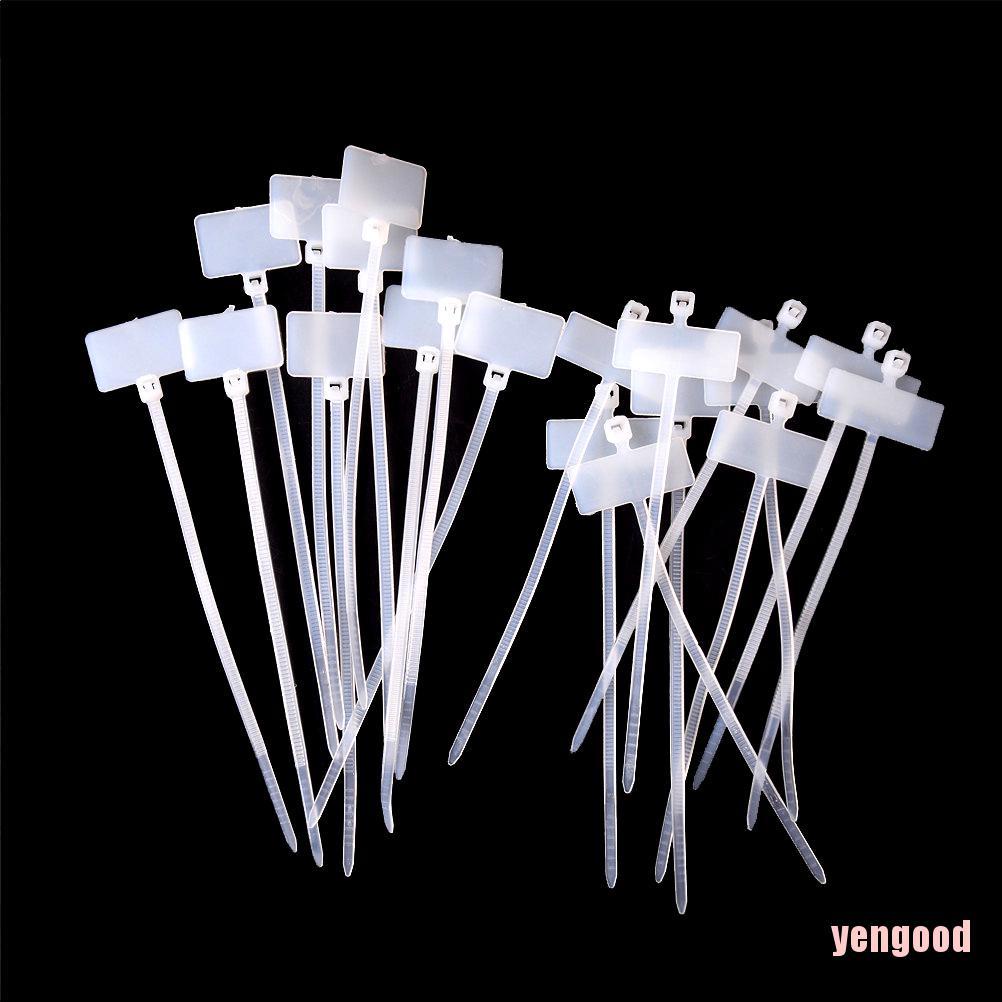 Bộ 100 sợi dây buộc cáp có thẻ đánh dấu RJ45 RJ12 chuyên nghiệp