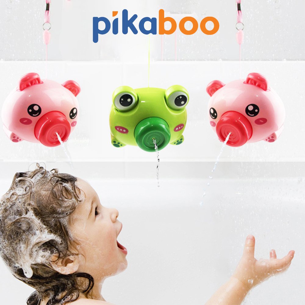Đồ chơi máy ảnh phun nước màu hồng Pikaboo chất liệu nhựa ABS an toàn