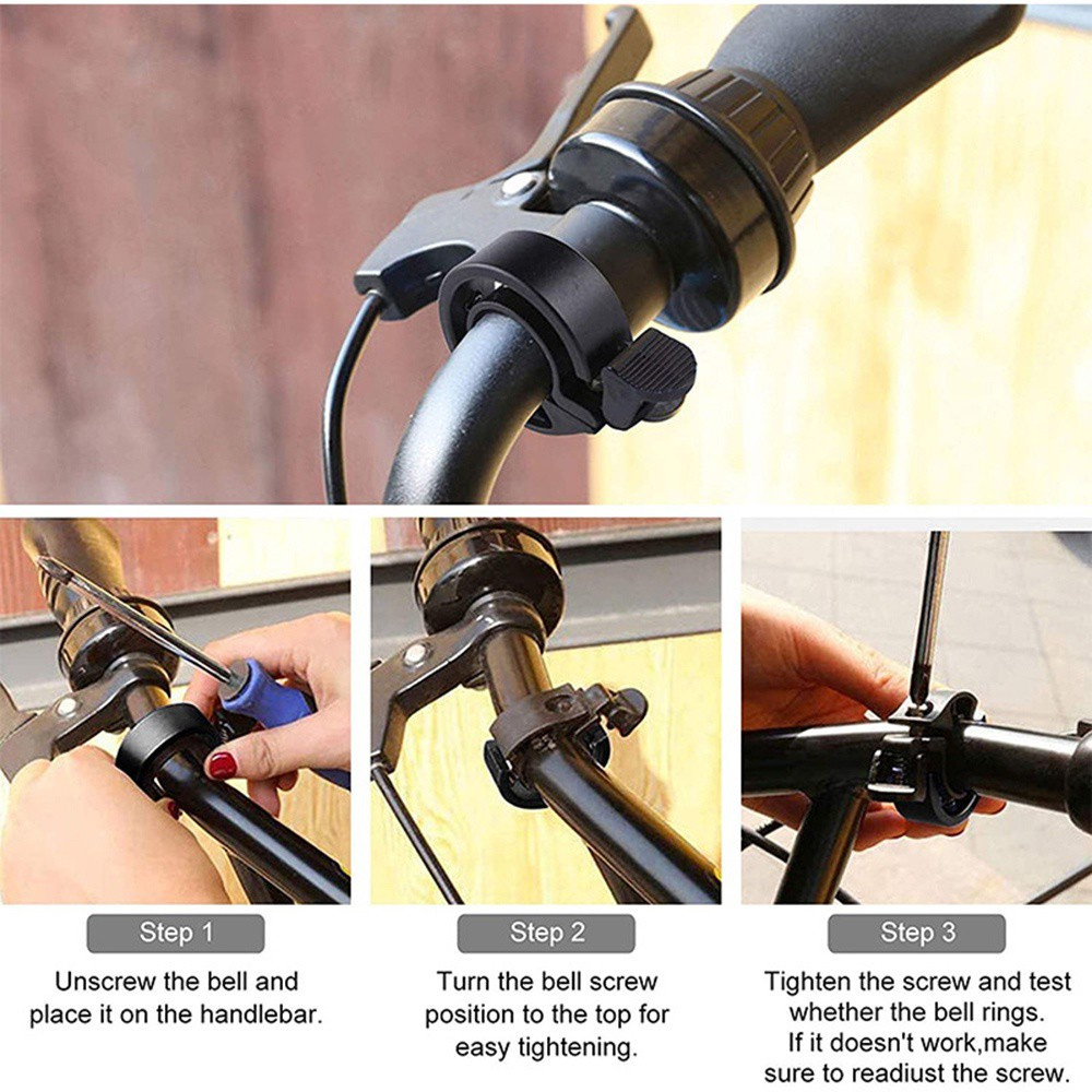 Chuông xe đạp leo núi cỡ nhỏ bằng hợp kim nhôm chất lượng cao