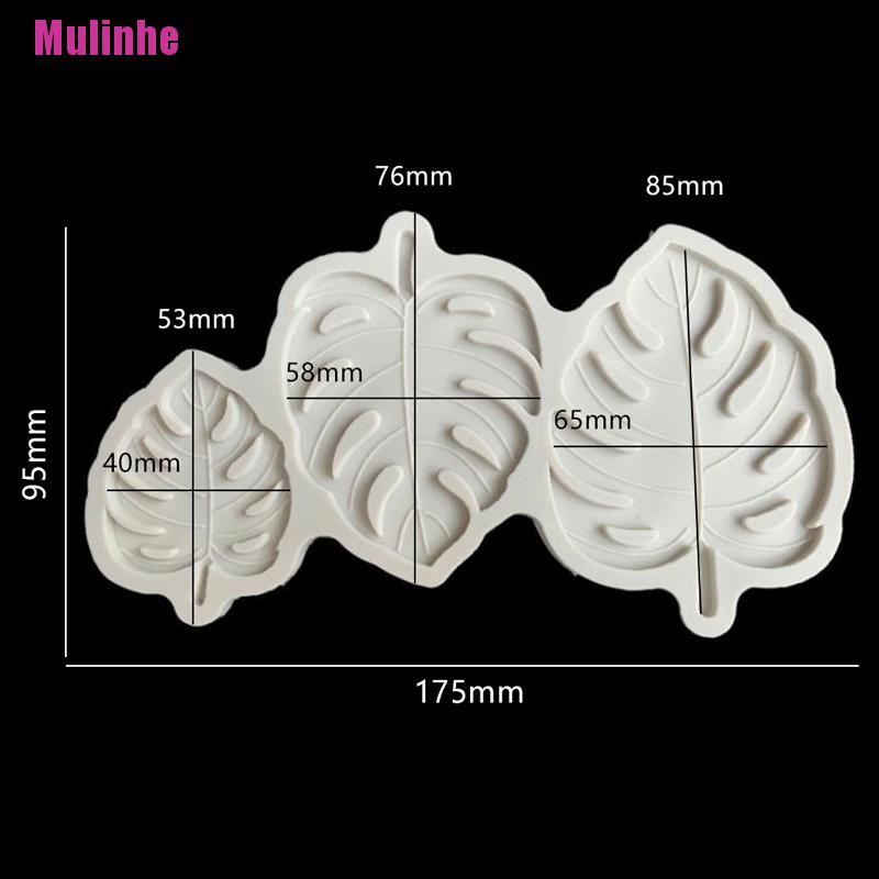 Khuôn Silicone Tạo Hình Làm Bánh Kẹo Hình Lá Cây
