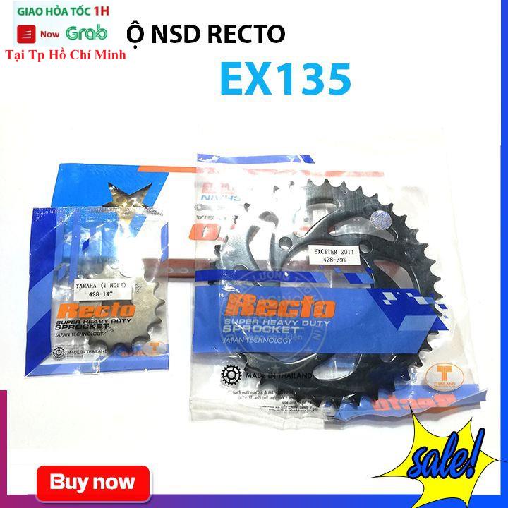 Bộ Nhông Sên Đĩa Xe Máy Chính Hãng Recto Ex135