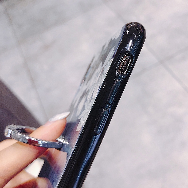 Ốp điện thoại Samsung Galaxy A52S A52 A72 A32 4G 5G Dòng hoa lấp lánh mềm Phong cách có giá đỡ bảo vệ toàn diện