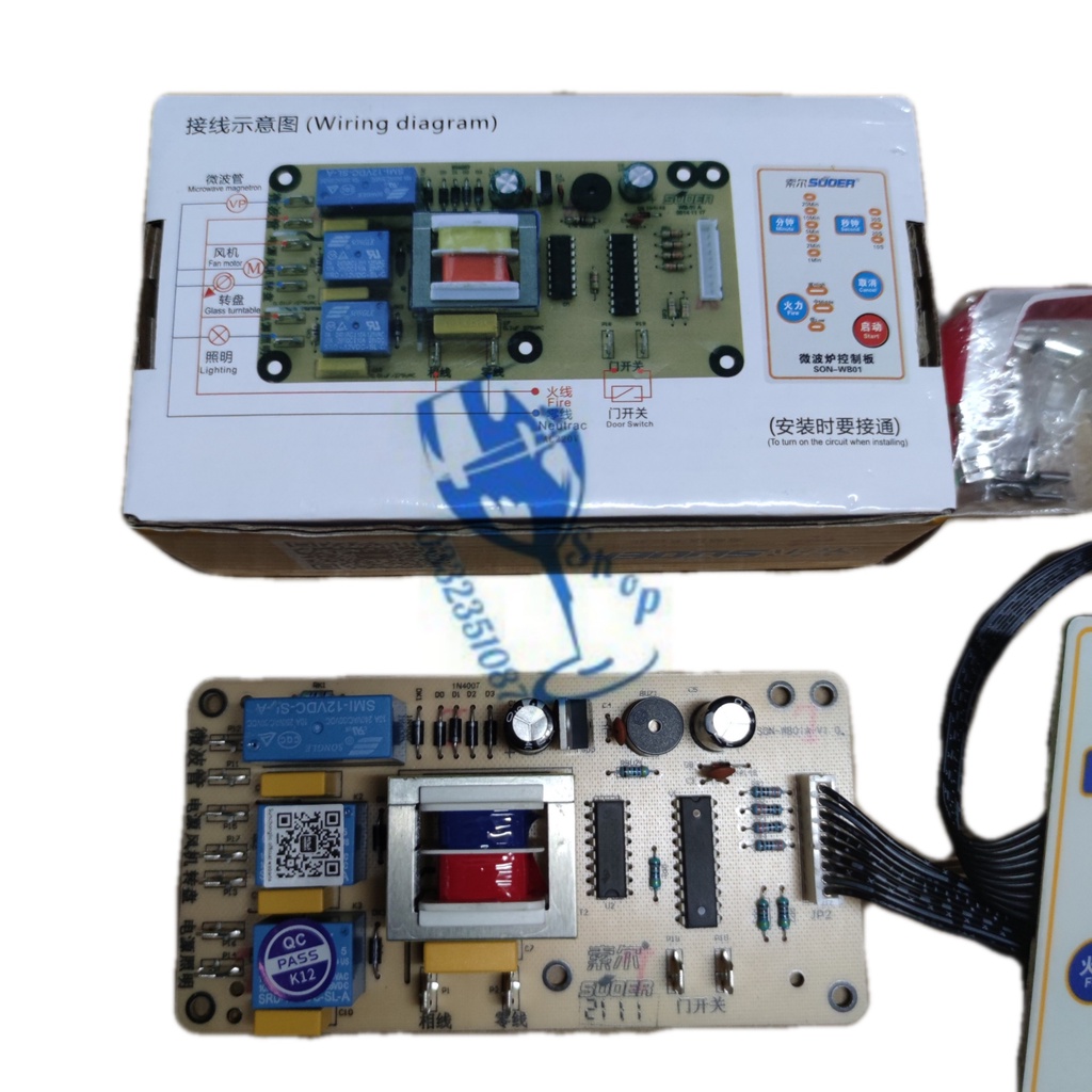 [Ảnh thật] bộ mạch đa năng sửa chữa , thay thế phím lò vi sóng shopgiadungluongyen