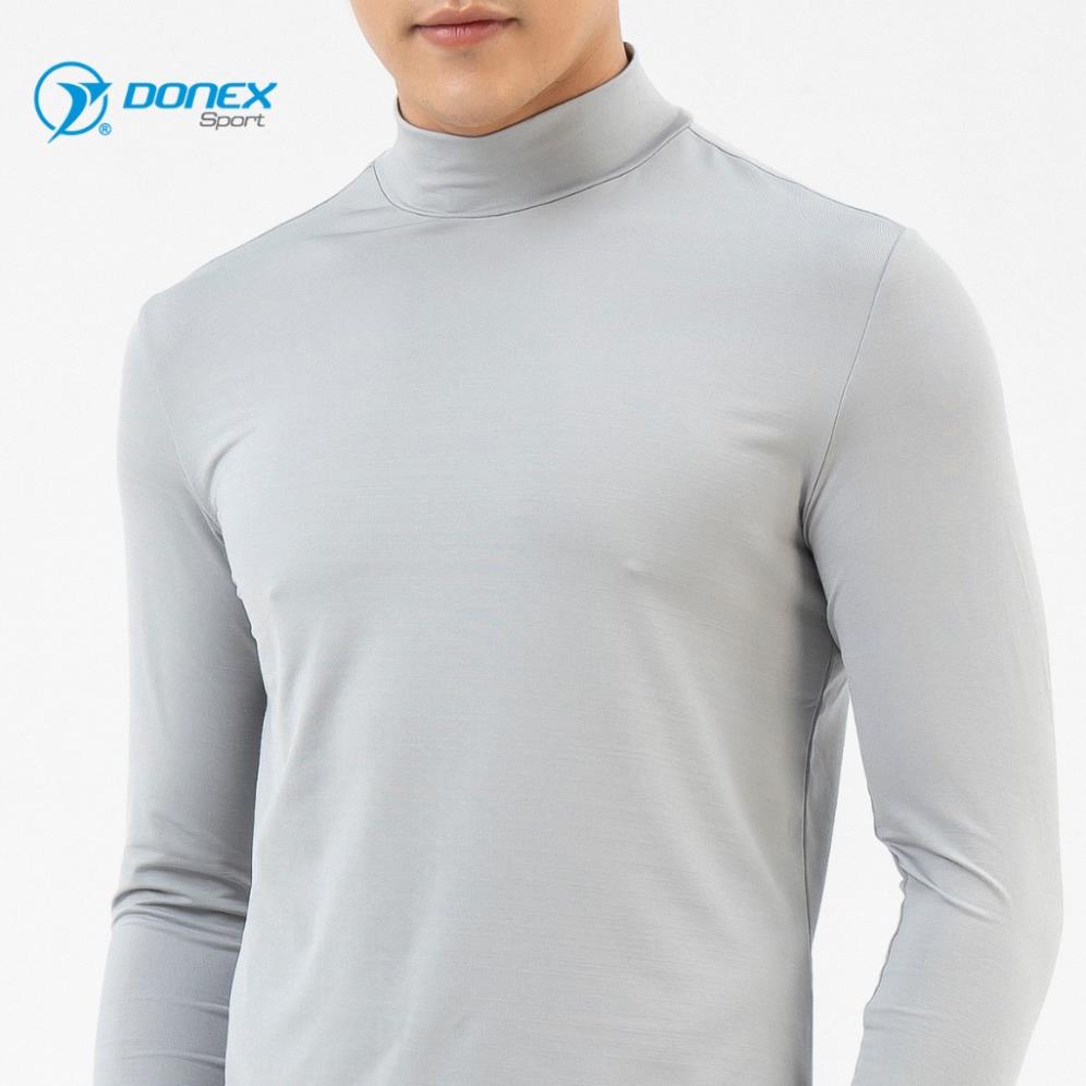 Áo Golf Thu Đông Nam Donexpro, Vải Thun LTEX Cao Cấp Thoát Hơi Tốt, Chống Hấp Thụ Nhiệt, Thoáng Mát MC - 9056