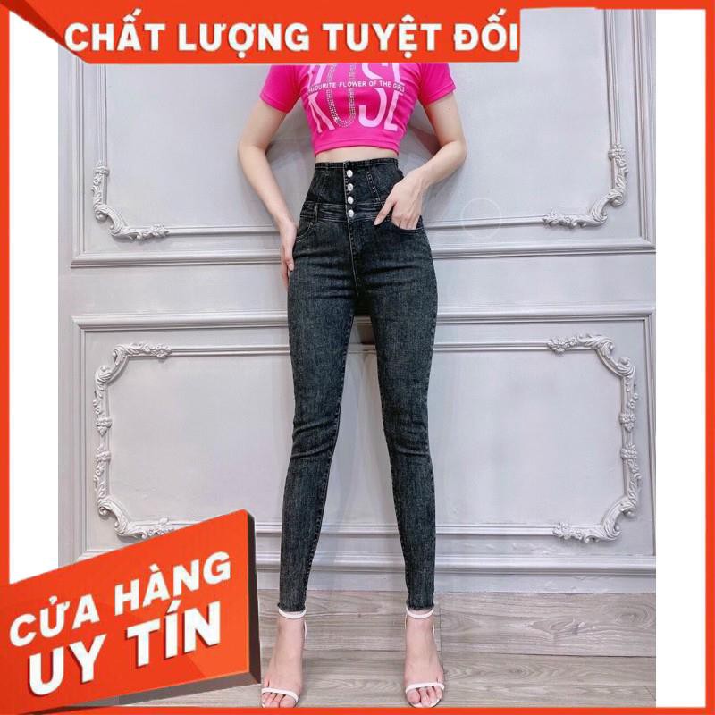 QUẦN SKINNY LƯNG CAO THẮT DÂY SIẾT EO- ảnh thật trải sàn