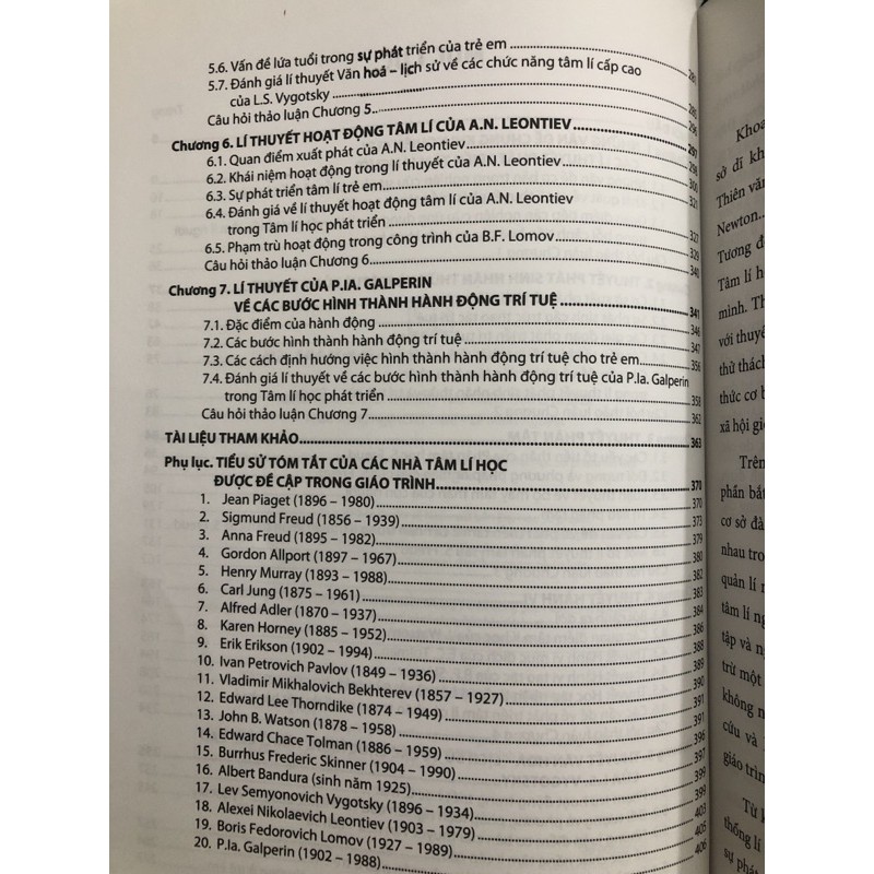 Sách - Giáo Trình Các Lí Thuyết Phát Triển Tâm Lí Người