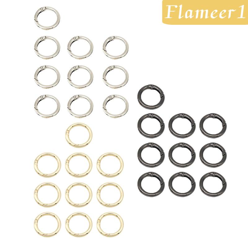[Flameameer1] Set 10 Vòng Đệm Lò Xo Tròn 3 / 4inch O Cho Túi Xách