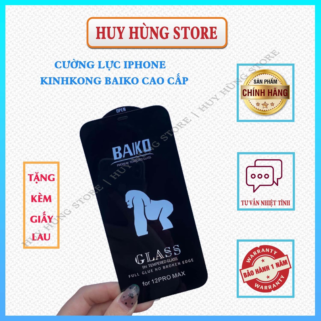 Kính Cường Lực iPhone Kingkong Baiko cao cấp