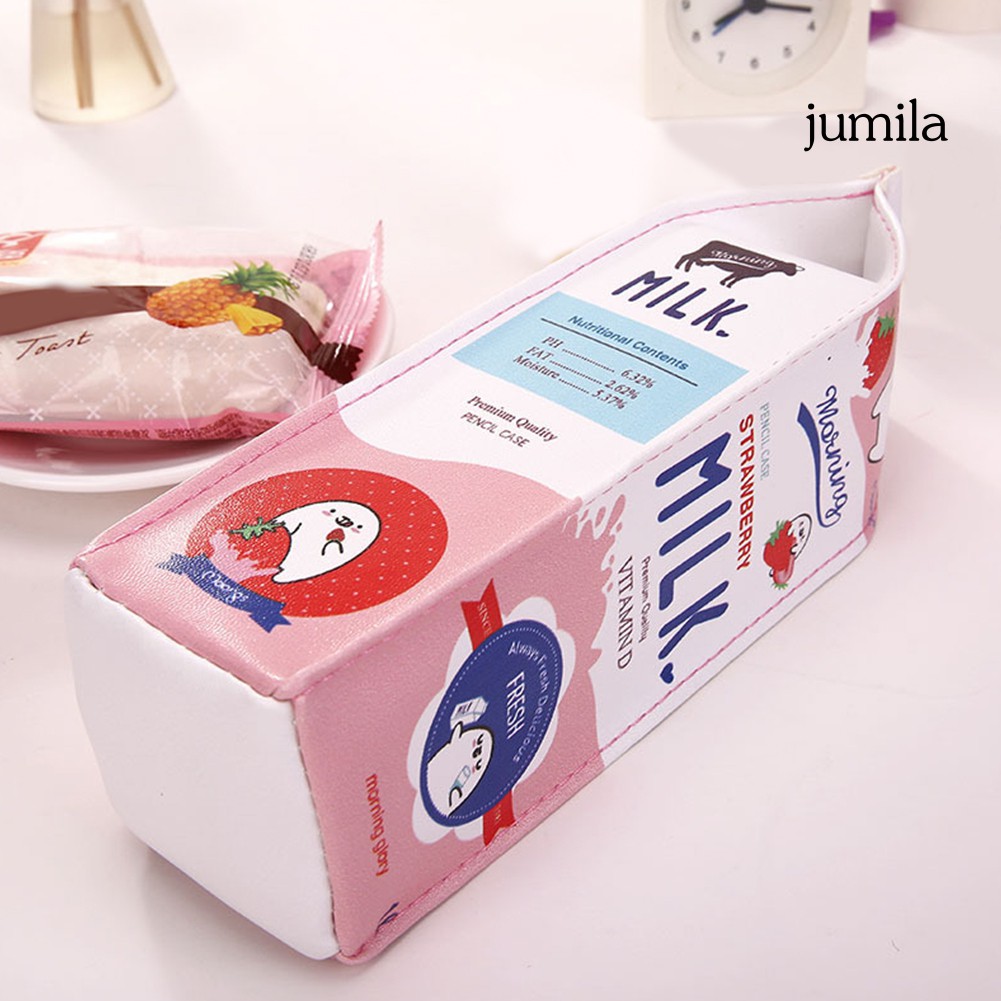 Túi Đựng Bút Hình Hộp Sữa Sáng Tạo
