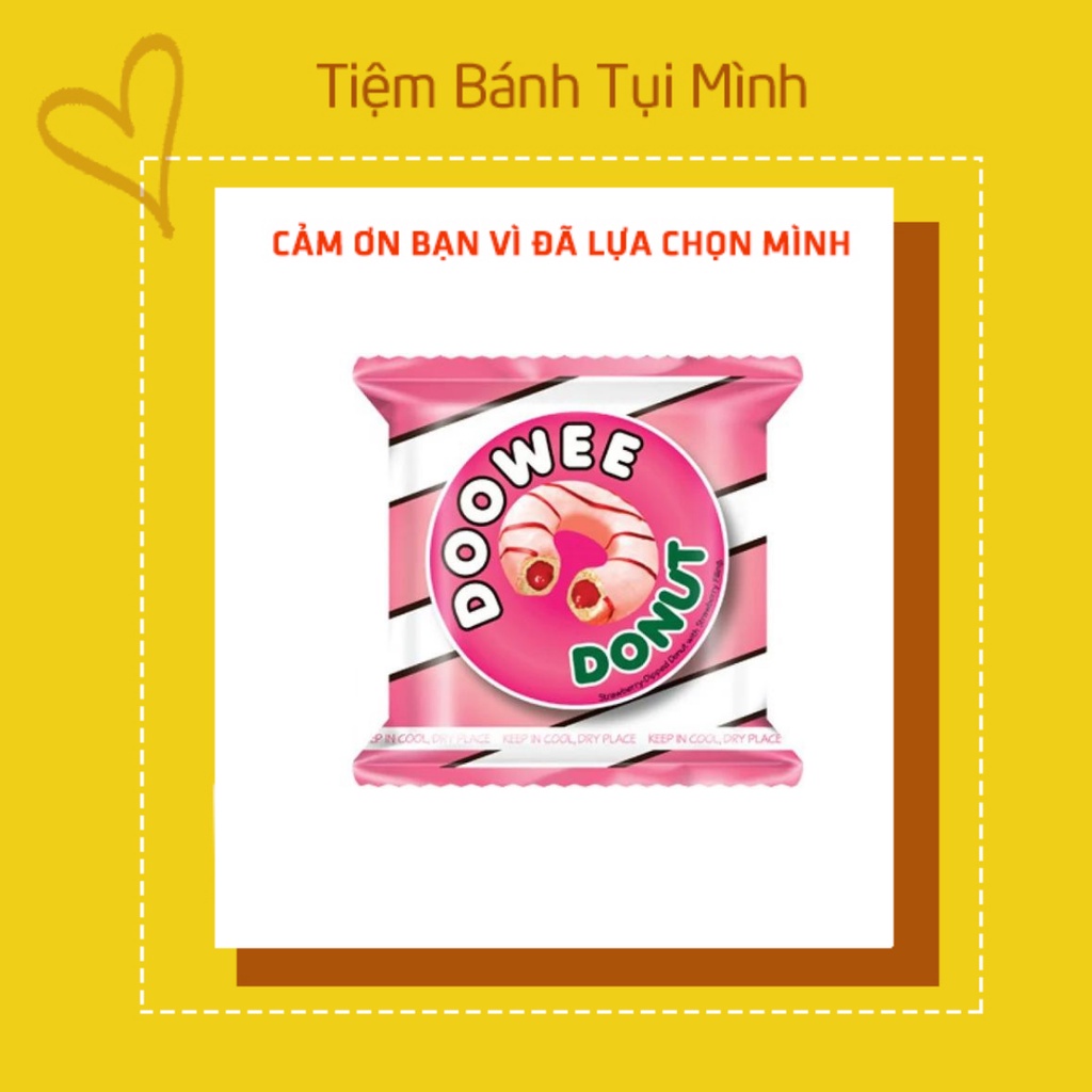Bánh Donut Doowee dâu