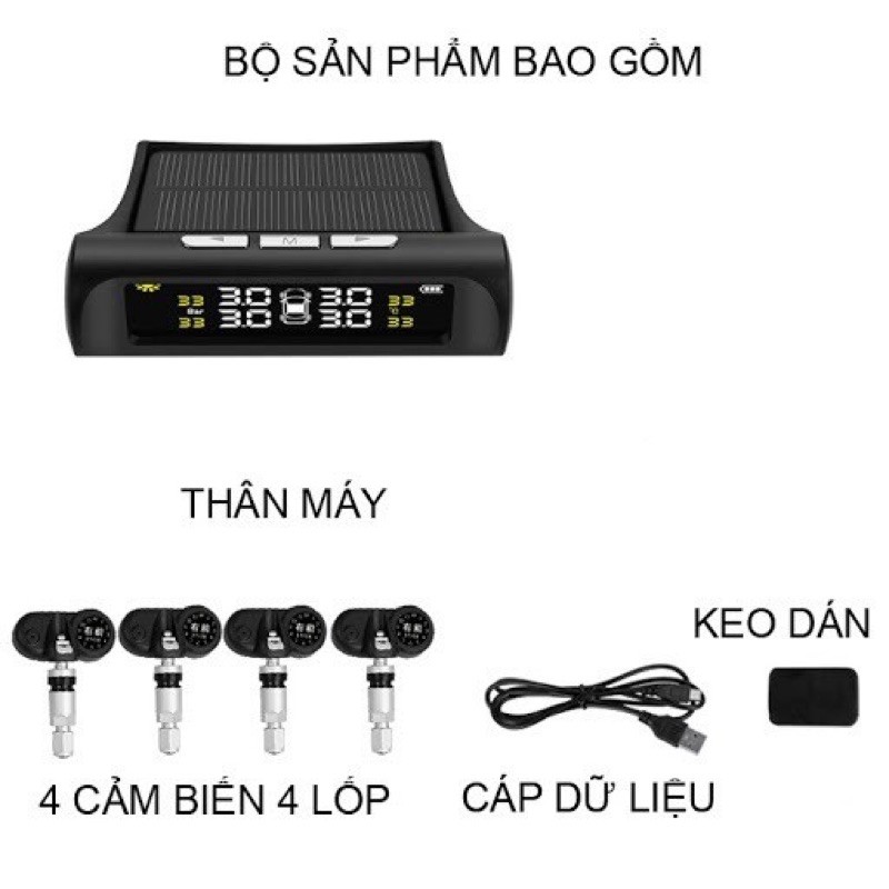 Cảm biến áp suất lốp ô tô van trong.