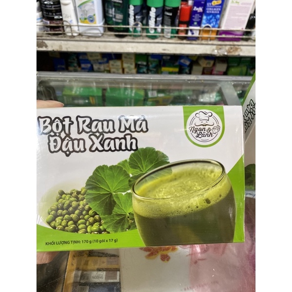 Bột Rau Má Đậu Xanh Ngon&amp;Lành 170g (10 gói x17g)