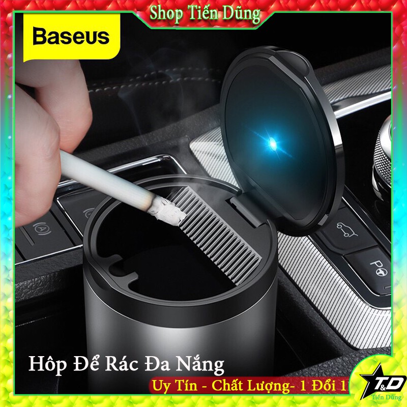 Thùng Rác Ô tô Baseus Premium Car Ashtray Với Thiết Kế Chống Cháy Nhỏ Gọn cho xe ô tô giúp xe luôn sạch sẽ và gọn gàng