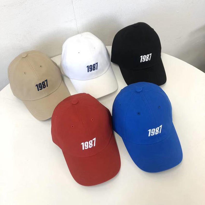 Mũ lưỡi trai nón kết thêu 1987 nhiều màu đa dạng phong cách