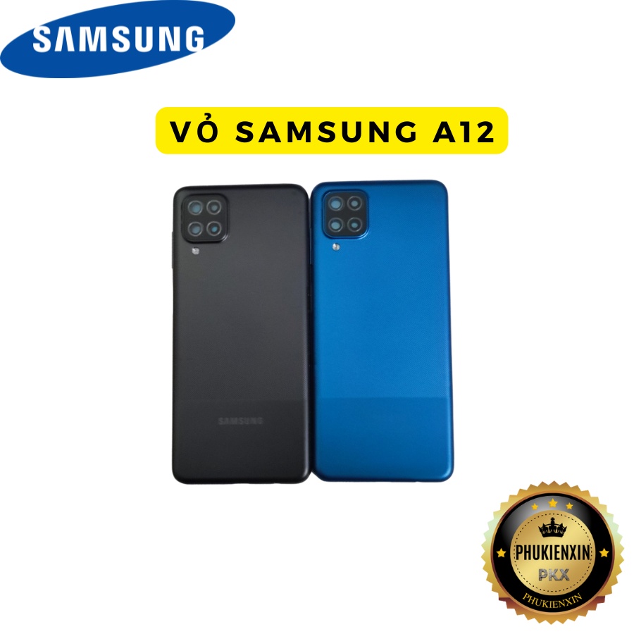 Nắp Lưng SamSung A12 zin Chính Hãng + Tặng Kèm Kính Cam