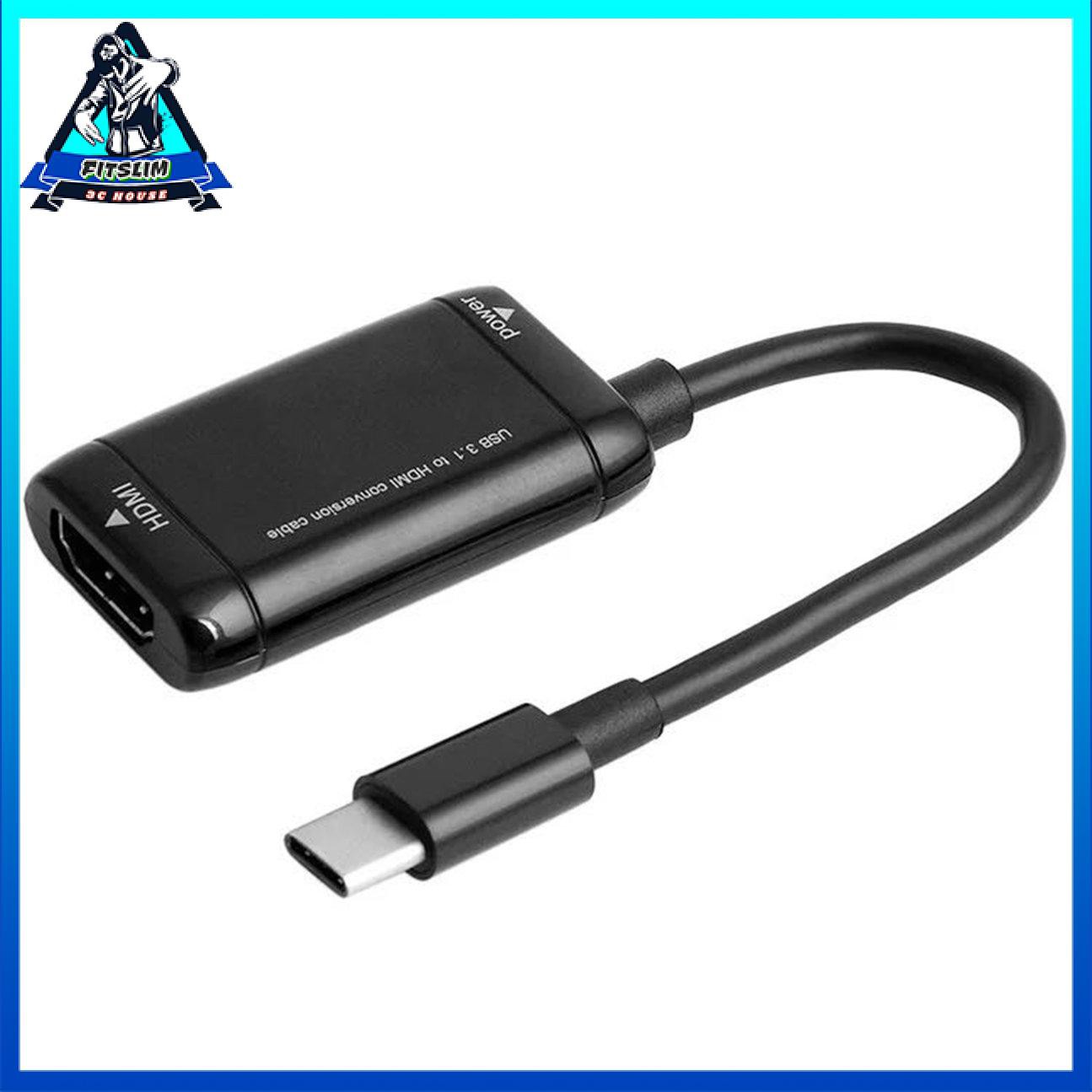 Bộ chuyển đổi USB-C loại C sang HDMI Cáp TV USB 3.1 cho máy tính bảng điện thoại MHL Android