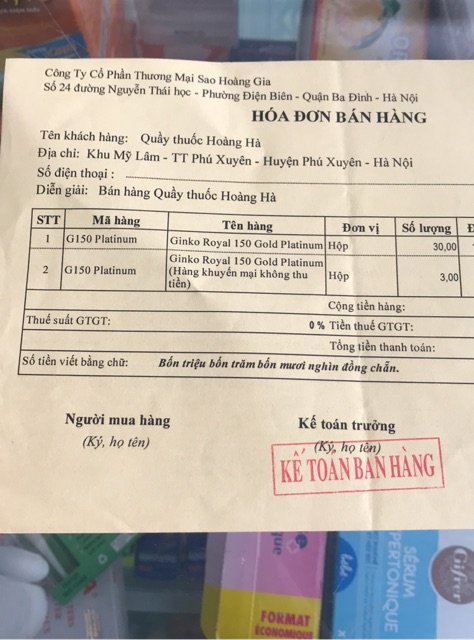 HOẠT HUYẾT DƯỠNG NÃO - GINKO ROYAL 150 GOLD PLATINUM | BigBuy360 - bigbuy360.vn