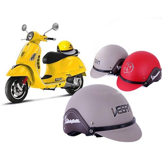 Combo 1 nón bảo hiểm Vespa+ 1 đế xoay eo