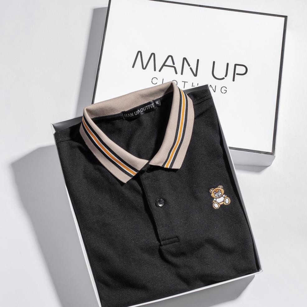 Áo Thun Polo Gấu Nâu Viền Cổ Chất Liệu Thun Cá Sấu Thấm Hút Mồ Hôi Tốt, Áo Thun Cổ Bẻ SHOPNAM21 | BigBuy360 - bigbuy360.vn