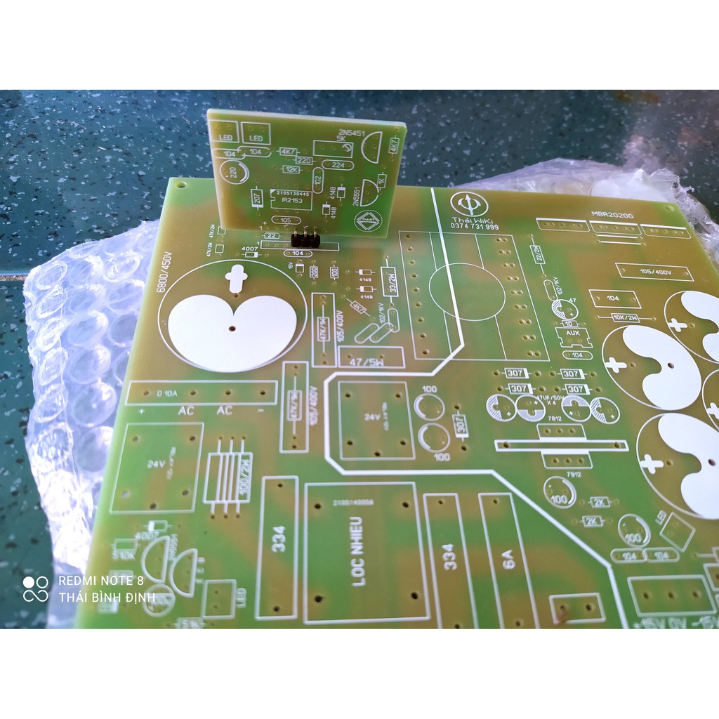 PCB - BO NGUỒN ĐÔI 55V-0-55V CHO AMPLY MAIN ĐẨY CÔNG SUẤT DÀN ÂM THANH 750W