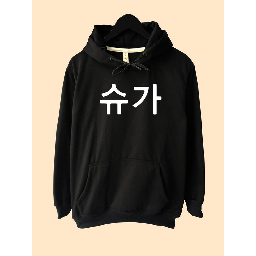 Áo Khoác Hoodie In Hình Suga Bts Phong Cách Hàn Quốc