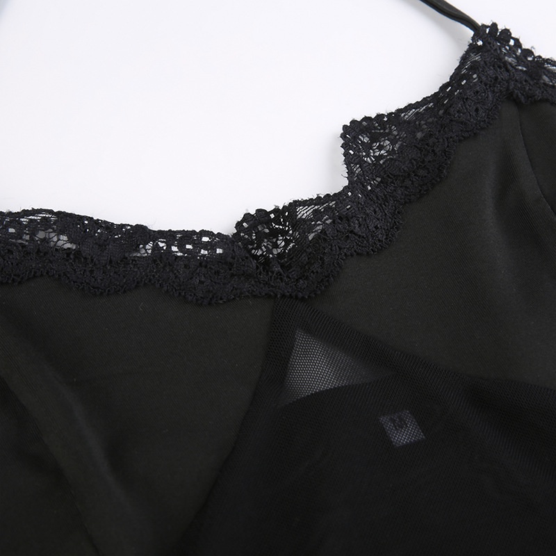 Áo Kiểu Tay Dài Hở Lưng Phối Ren Phong Cách Quyến Rũ