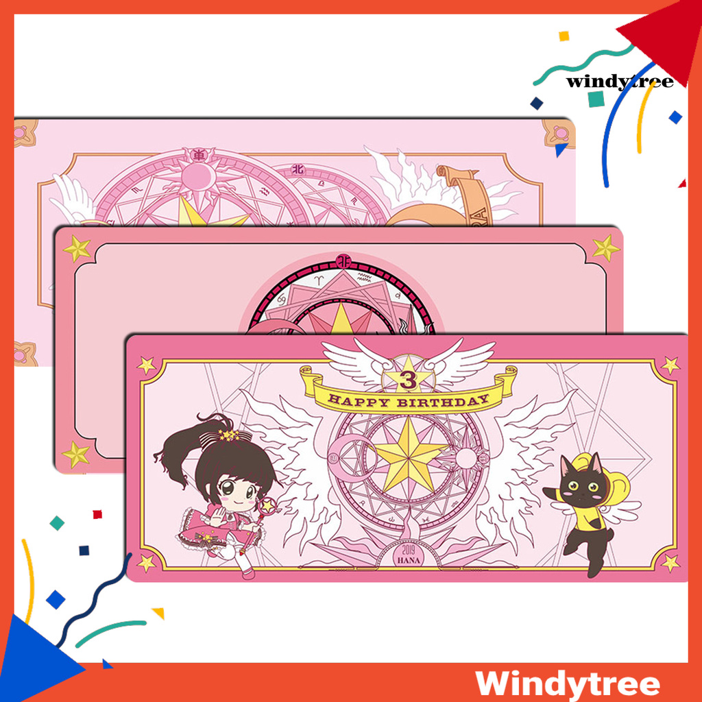 Miếng Lót Chuột Và Bàn Phím Hình Anime Thủ Lĩnh Thẻ Bài Sakura