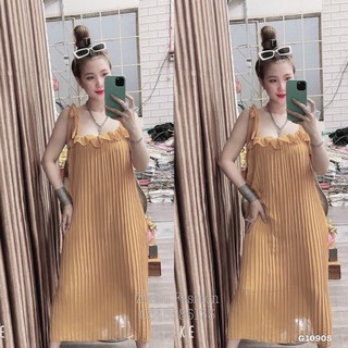 Đầm 2S xếp li cao cấp