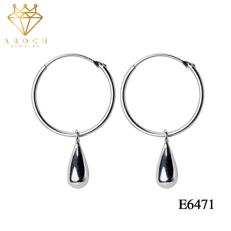 Bông tai bạc Ý s925 E6471 - AROCH Jewelry