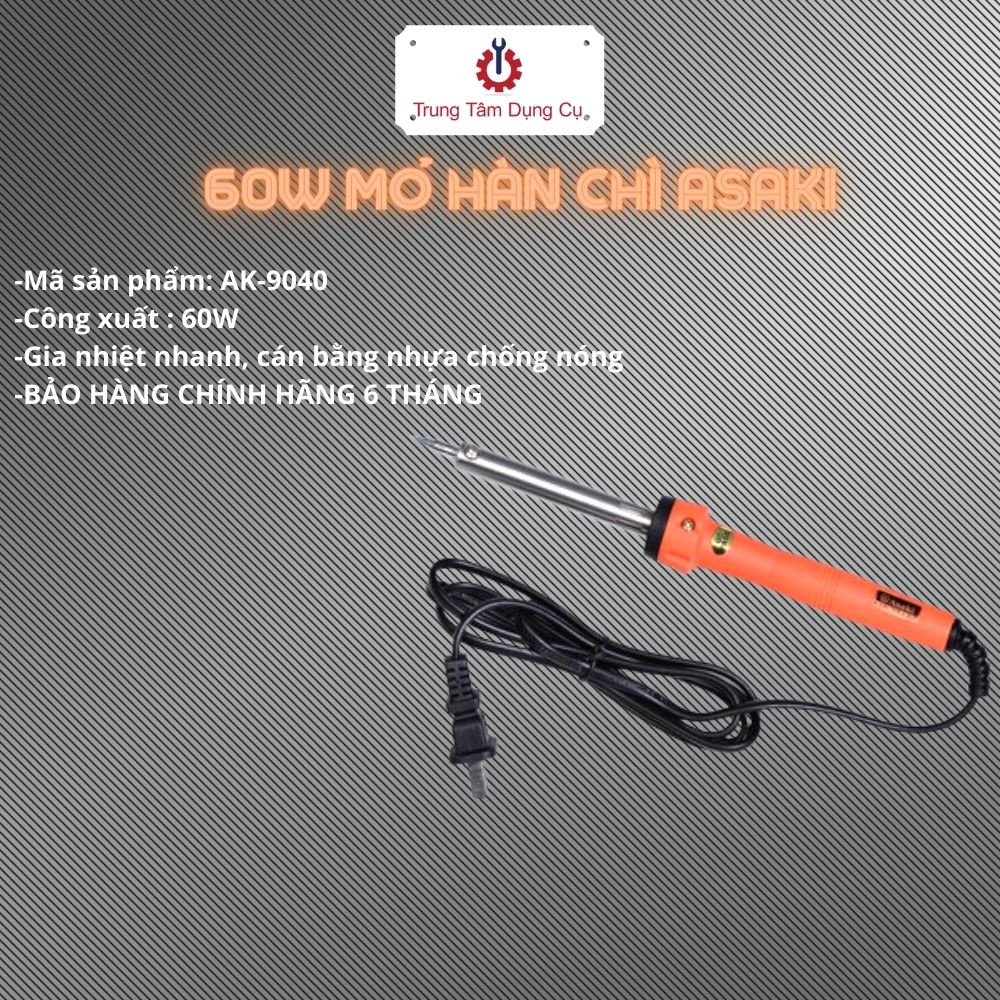 60W Mỏ hàn chì Asaki AK-9040