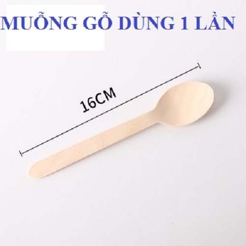 SET 50 MUỖNG GỖ DÙNG 1 LẦN