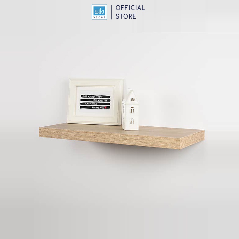 Kệ Thanh Ngang Treo Tường Thương Hiệu SIB Decor Lõi Gỗ Dày 25mm, Chiều Sâu 15cm - Tặng Kèm Phụ Kiện