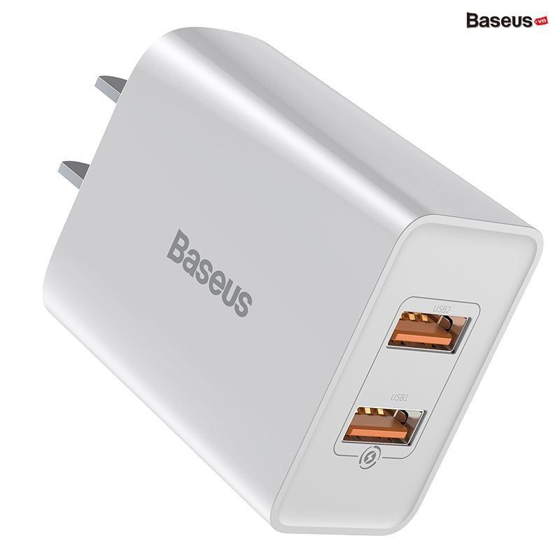✅Nowship mới - CỐC SẠC NHANH 2 CỔNG USB BASEUS PD18W-Q.C 3.0 sạc cho iphone/ipad samsung huawei oppo