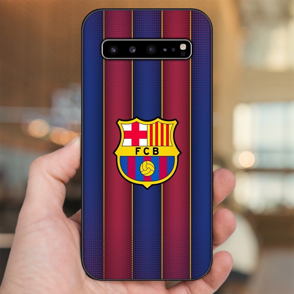 Ốp lưng Samsung S10, S10 5G, S10 Plus viền đen in hình Barcelona Barca