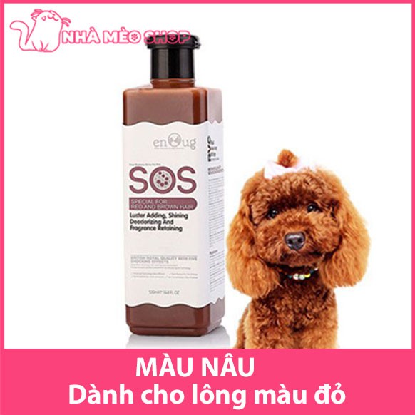 [Chính hãng]Sữa tắm cho chó SOS 530ml khử mùi hôi dưỡng lông