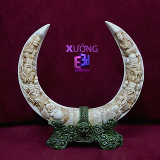 QUà tặng tết - Cặp ngà trang trí nhà ngày tết - LT 060